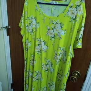 Floral Yellow Women's Dress